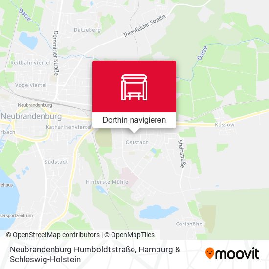 Neubrandenburg Humboldtstraße Karte