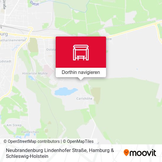 Neubrandenburg Lindenhofer Straße Karte