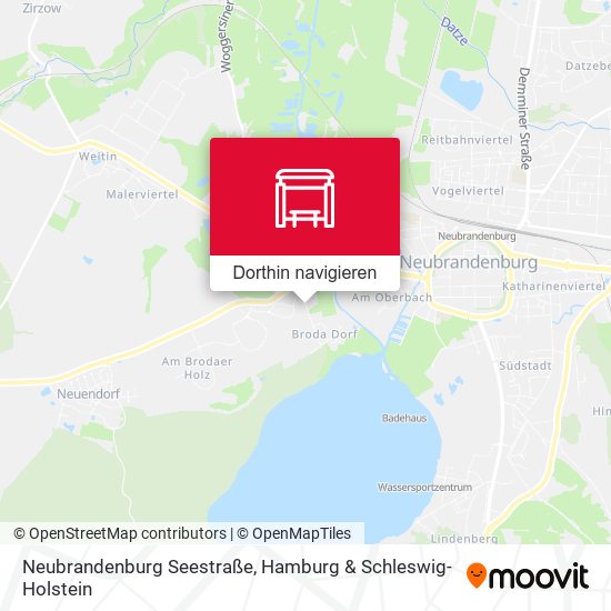 Neubrandenburg Seestraße Karte