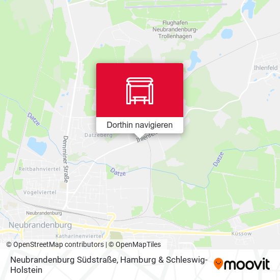 Neubrandenburg Südstraße Karte