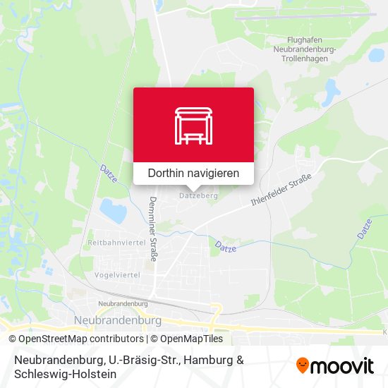 Neubrandenburg, U.-Bräsig-Str. Karte