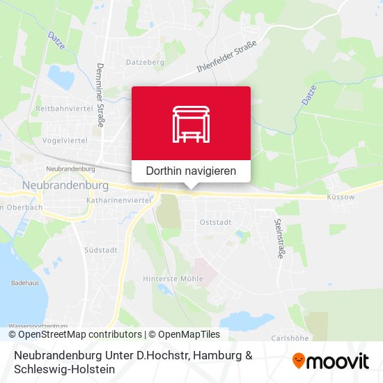 Neubrandenburg Unter D.Hochstr Karte