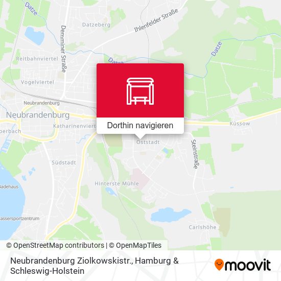Neubrandenburg Ziolkowskistr. Karte