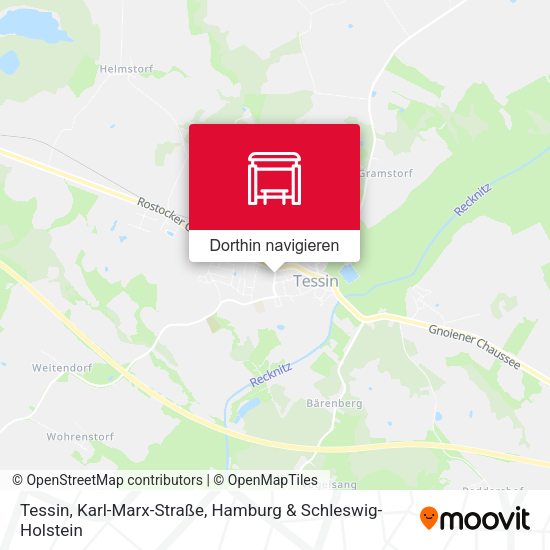 Tessin, Karl-Marx-Straße Karte