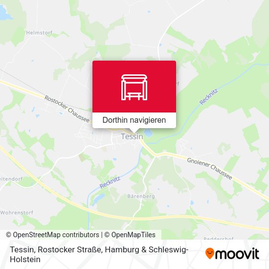 Tessin, Rostocker Straße Karte