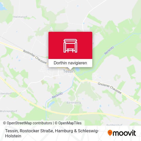 Tessin, Rostocker Straße Karte