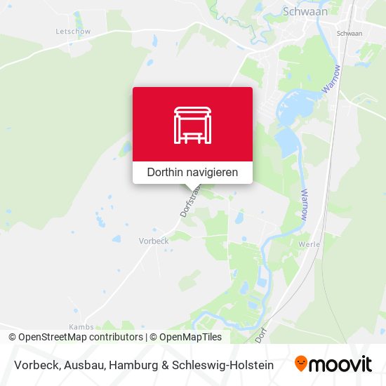 Vorbeck, Ausbau Karte