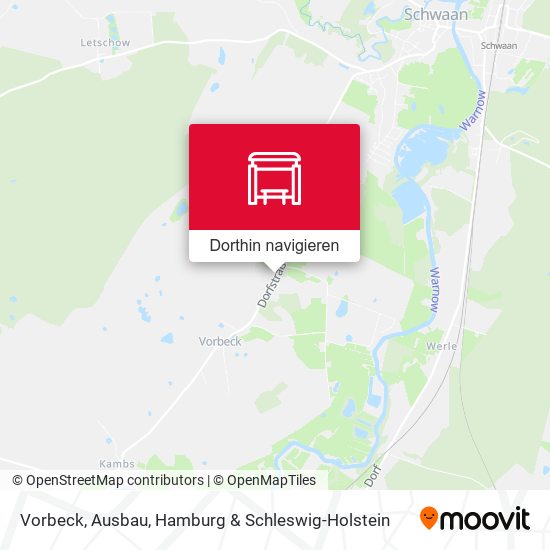 Vorbeck, Ausbau Karte