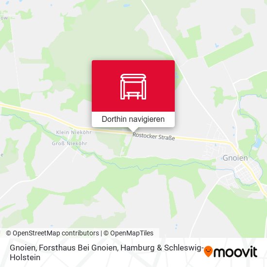 Gnoien, Forsthaus Bei Gnoien Karte