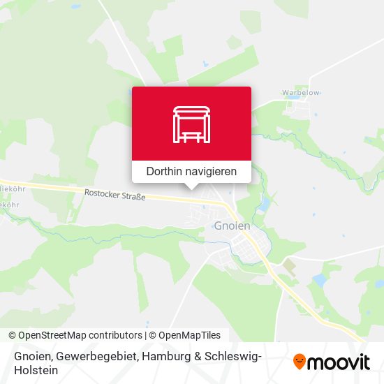 Gnoien, Gewerbegebiet Karte