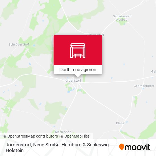 Jördenstorf, Neue Straße Karte