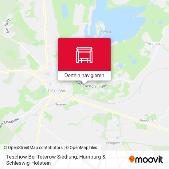 Teschow Bei Teterow Siedlung Karte
