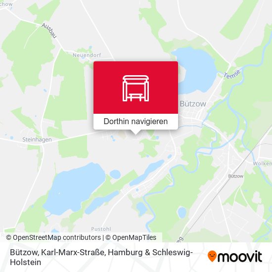Bützow, Karl-Marx-Straße Karte