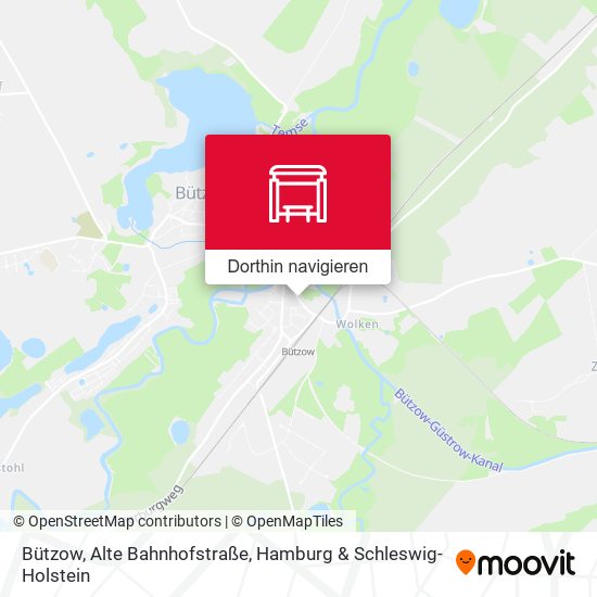 Bützow, Alte Bahnhofstraße Karte