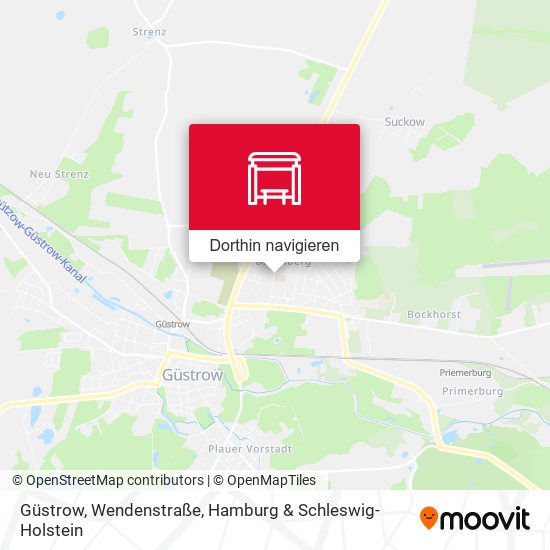 Güstrow, Wendenstraße Karte