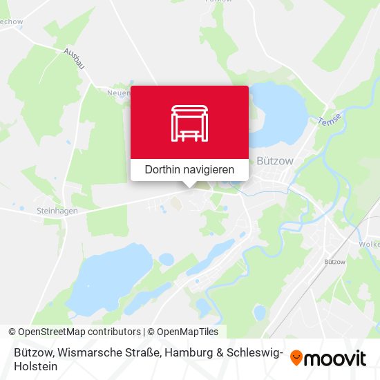 Bützow, Wismarsche Straße Karte