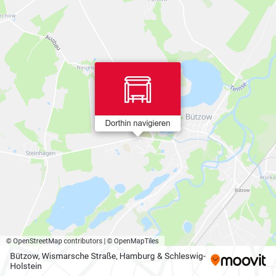 Bützow, Wismarsche Straße Karte