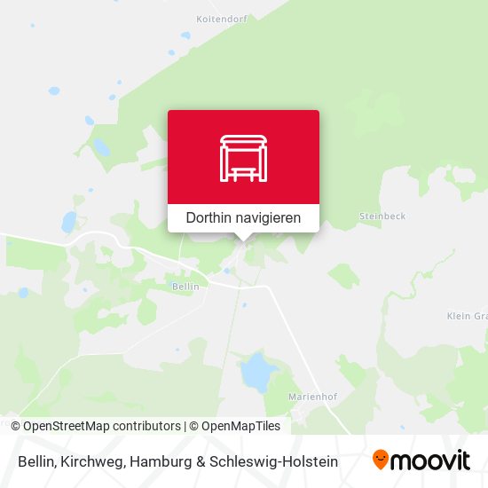 Bellin, Kirchweg Karte