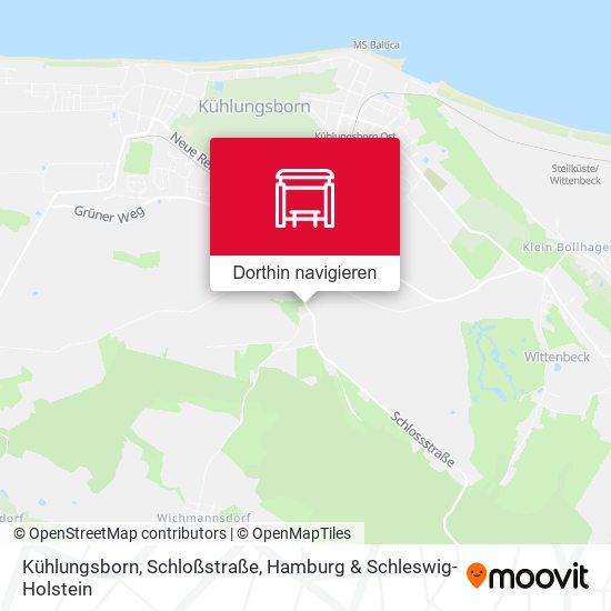 Kühlungsborn, Schloßstraße Karte