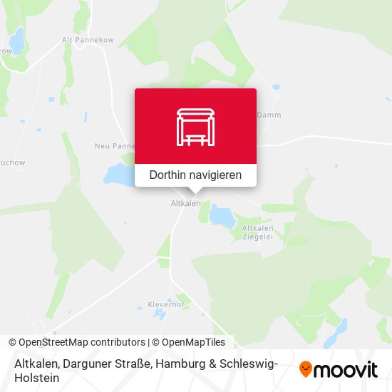 Altkalen, Darguner Straße Karte
