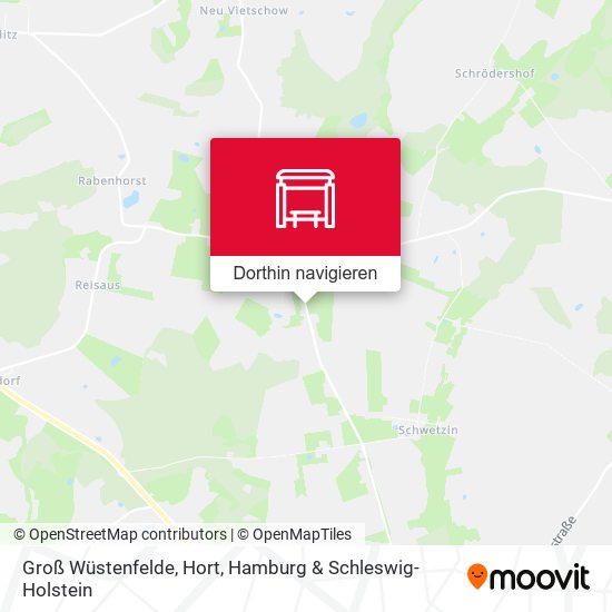 Groß Wüstenfelde, Hort Karte