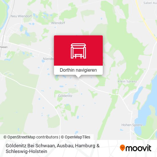 Göldenitz Bei Schwaan, Ausbau Karte