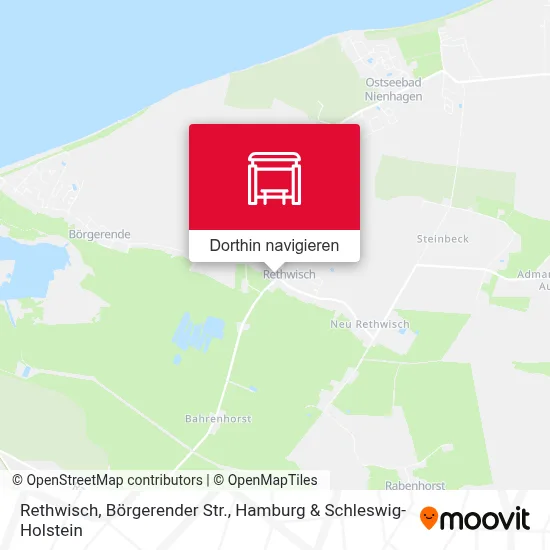 Rethwisch, Börgerender Str. Karte