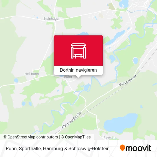 Rühn, Sporthalle Karte