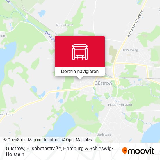Güstrow, Elisabethstraße Karte