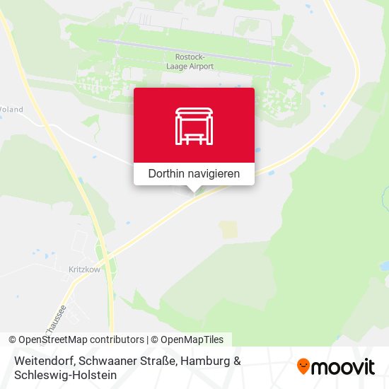 Weitendorf, Schwaaner Straße Karte
