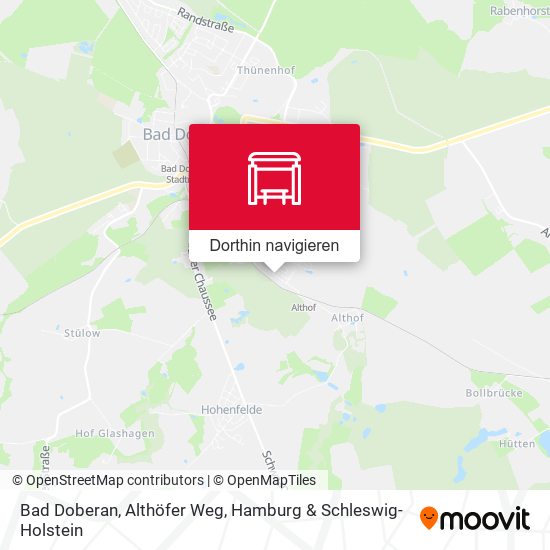 Bad Doberan, Althöfer Weg Karte
