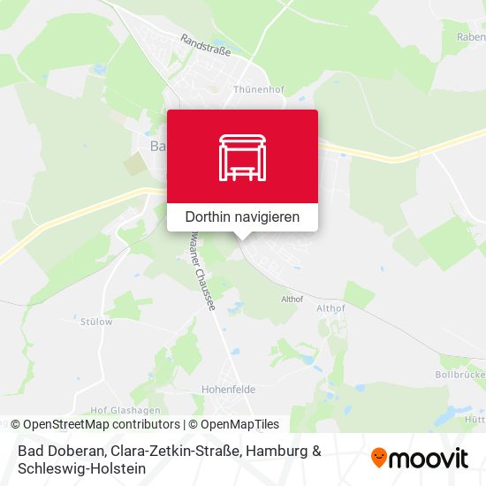 Bad Doberan, Clara-Zetkin-Straße Karte