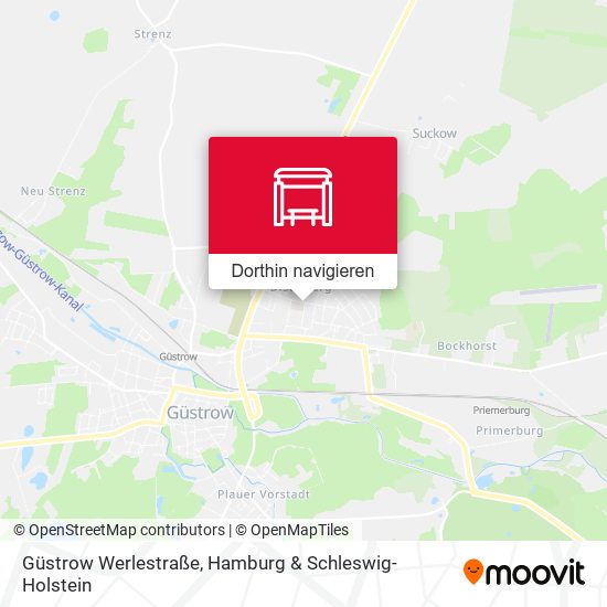 Güstrow Werlestraße Karte