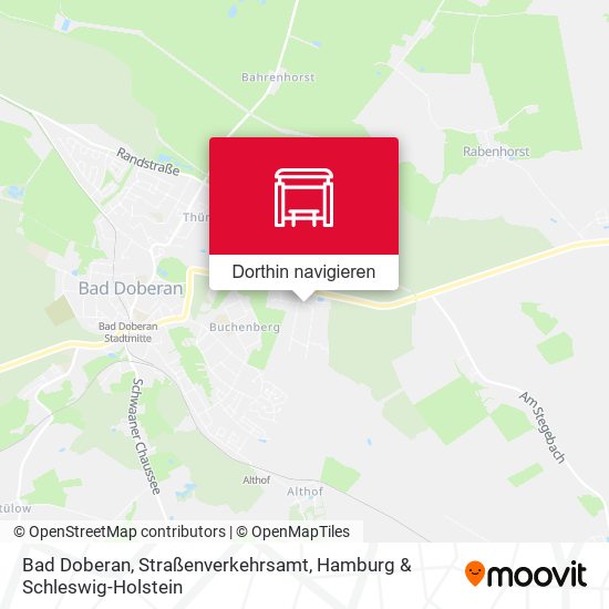 Bad Doberan, Straßenverkehrsamt Karte