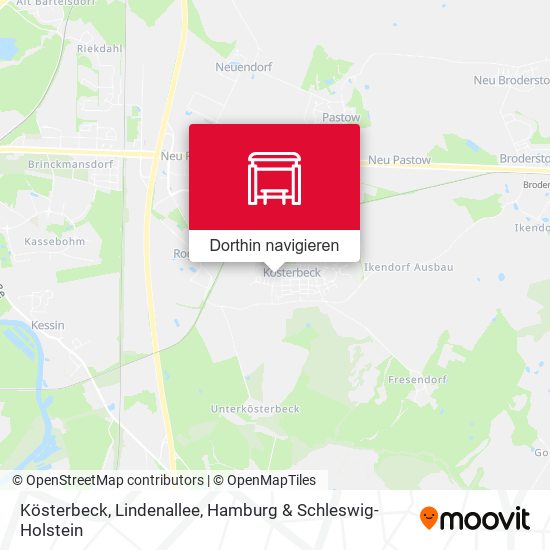 Kösterbeck, Lindenallee Karte