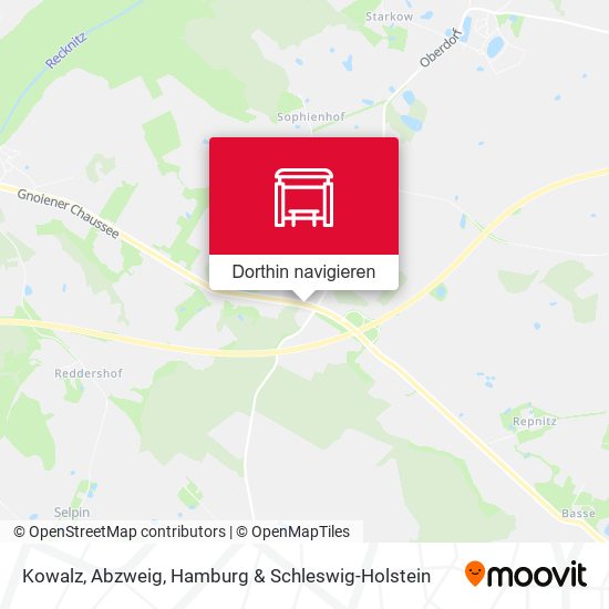 Kowalz, Abzweig Karte