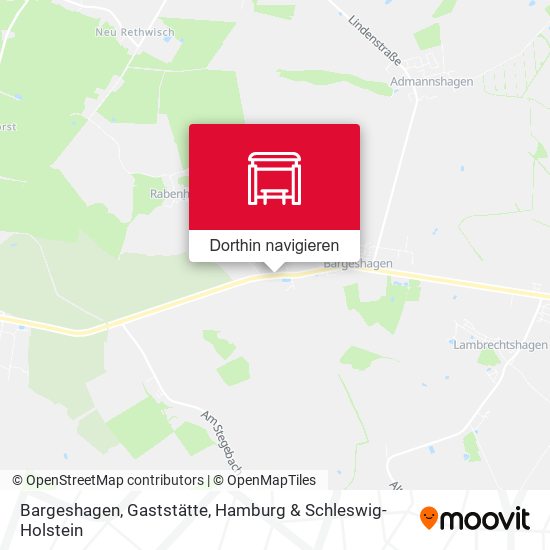 Bargeshagen, Gaststätte Karte