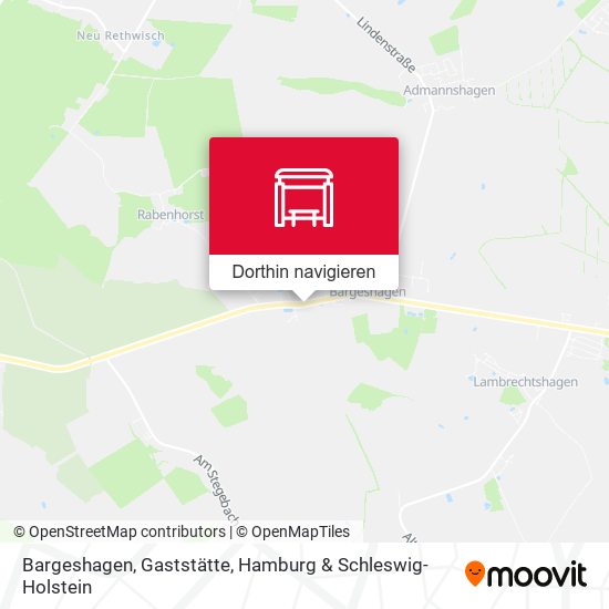 Bargeshagen, Gaststätte Karte