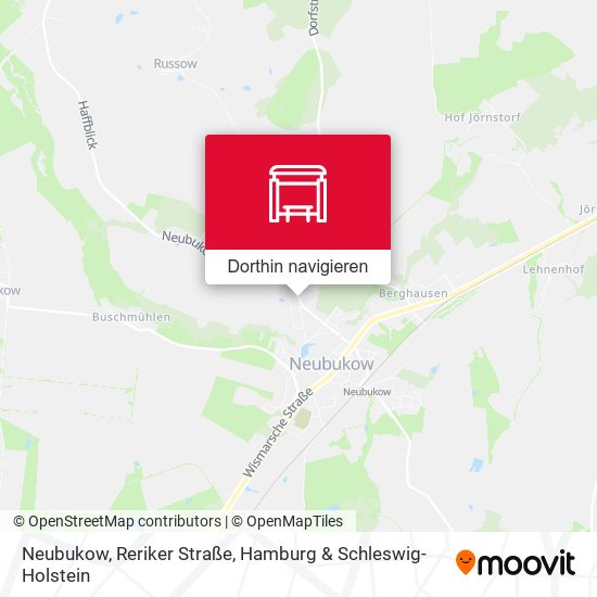 Neubukow, Reriker Straße Karte