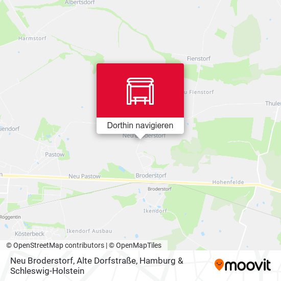 Neu Broderstorf, Alte Dorfstraße Karte