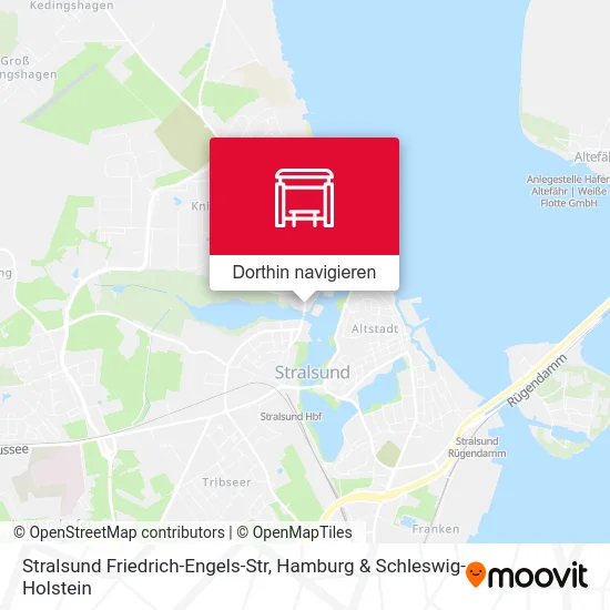 Stralsund Friedrich-Engels-Str Karte