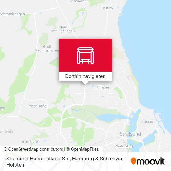 Stralsund Hans-Fallada-Str. Karte