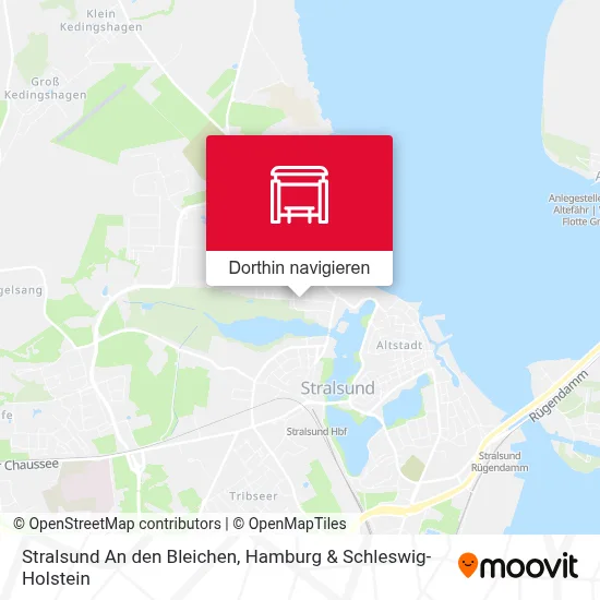 Stralsund An den Bleichen Karte
