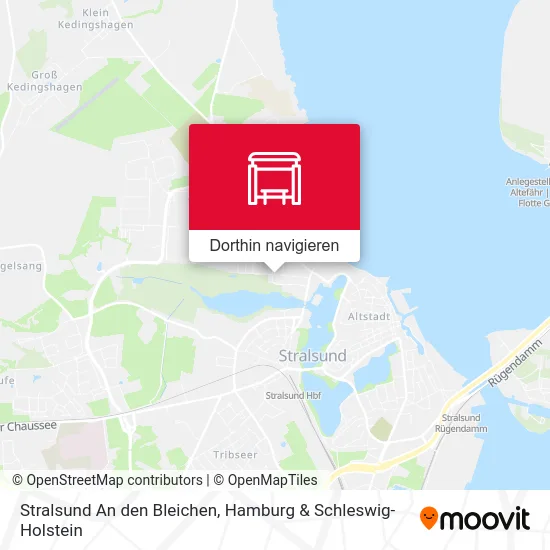 Stralsund An den Bleichen Karte