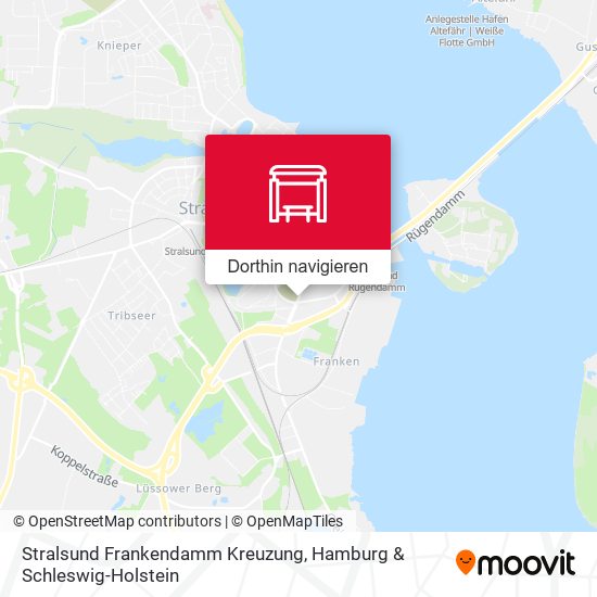 Stralsund Frankendamm Kreuzung Karte