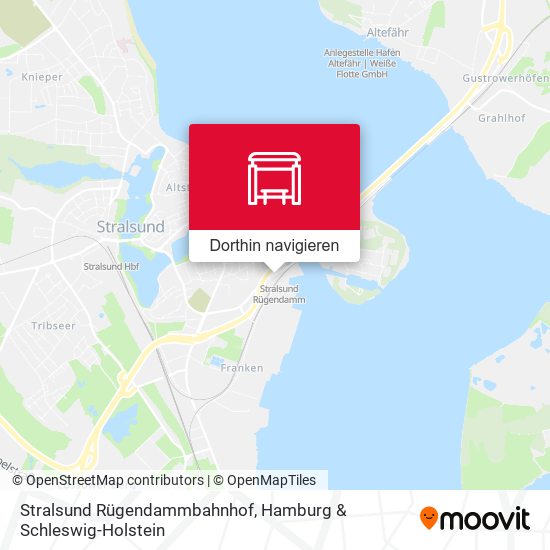 Stralsund Rügendammbahnhof Karte