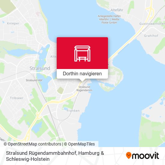 Stralsund Rügendammbahnhof Karte