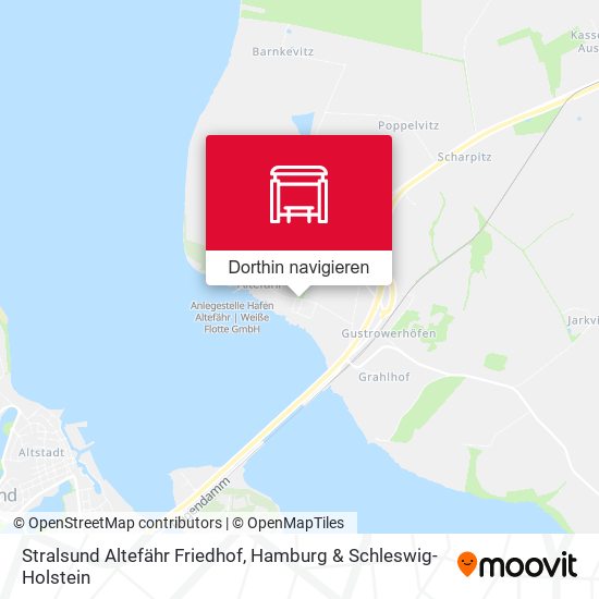 Stralsund Altefähr Friedhof Karte