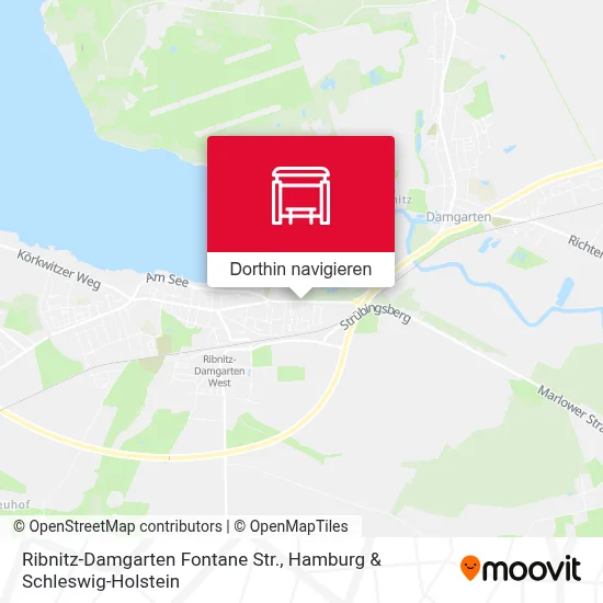 Ribnitz-Damgarten Fontane Str. Karte