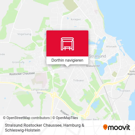 Stralsund Rostocker Chaussee Karte